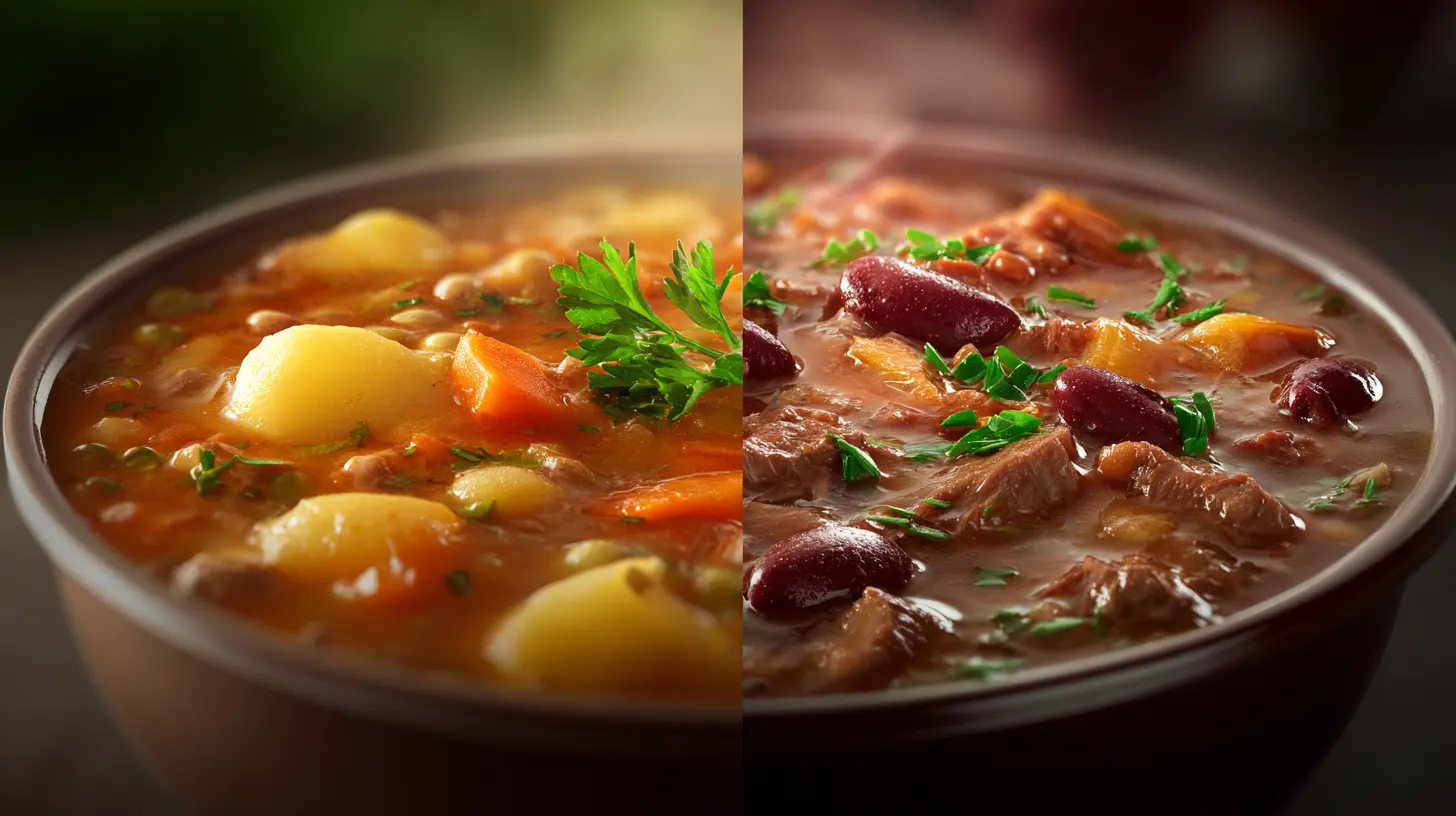 stew vs soup vs chowder