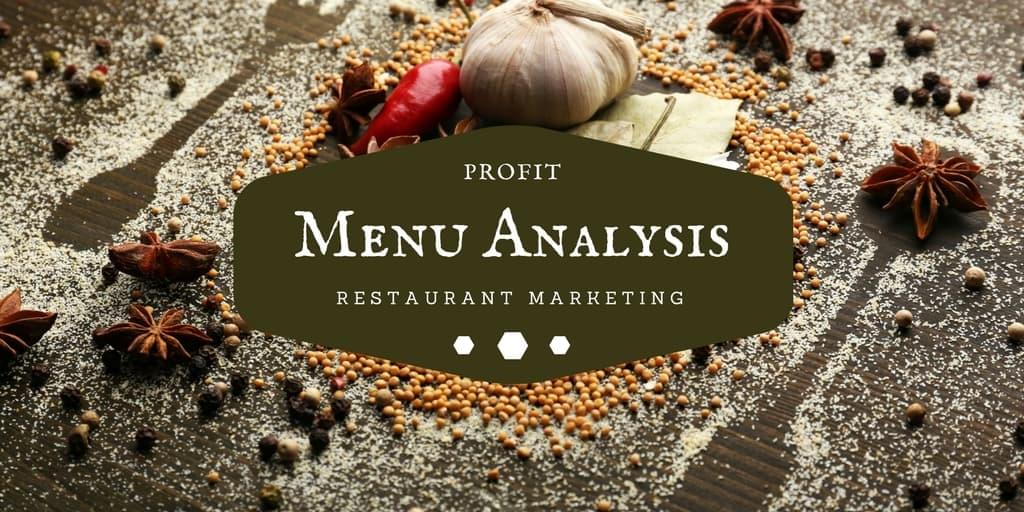 Menu Analysis