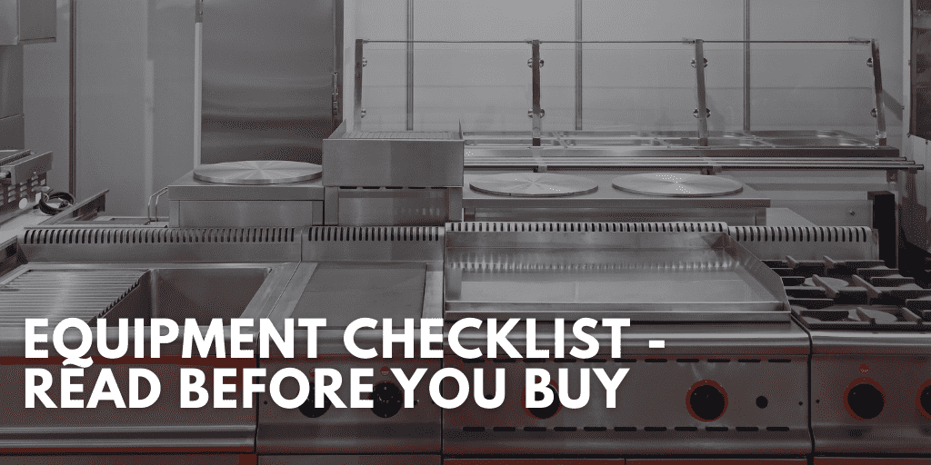 Equipment Checklist - Read Before You Buy