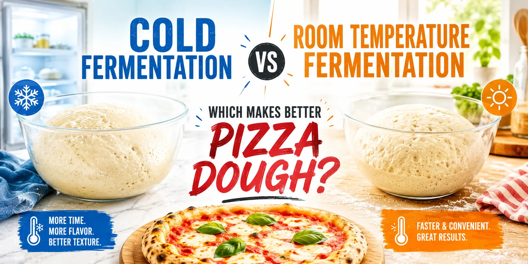 Cold Fermentation vs Room Temperature Fermentation: Which Makes Better Pizza Dough?