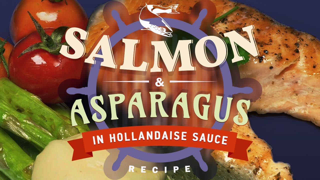 Salmon and Asparagus in Hollandaise Sauce Recipe - Fry Fish Recipe