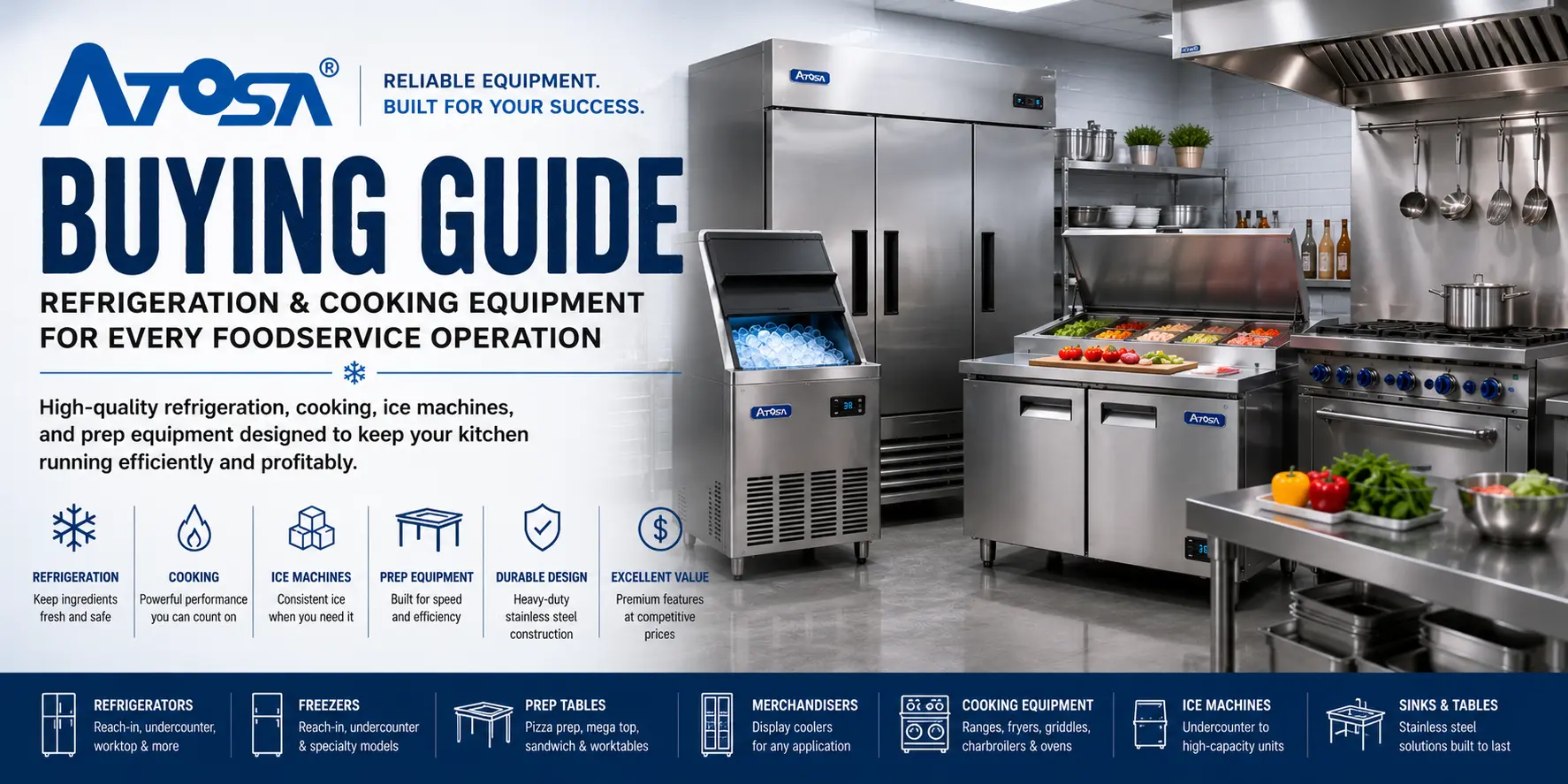 Commercial Atosa Equipment Buying Guide: How to Choose the Right Refrigeration & Cooking Equipment
