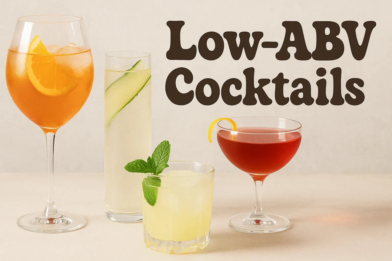 Low-ABV Cocktails: How to Make Drinks with Flavor, Not Just Strength