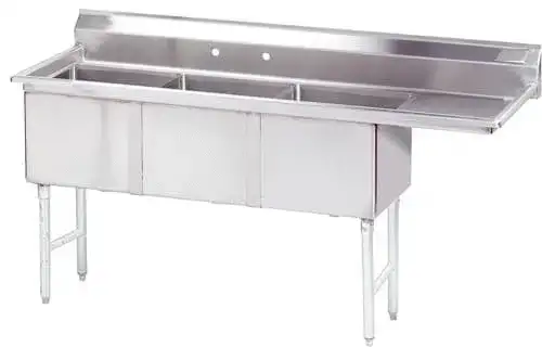 Blue Air 3 Compartment Sinks