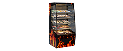 Open Heated Display Cases
