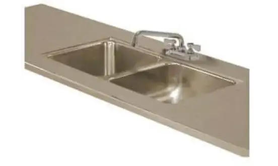 Advance Tabco Sink Welded Into Table Top