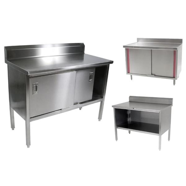 Stainless Steel Enclosed Base Commercial Work Tables