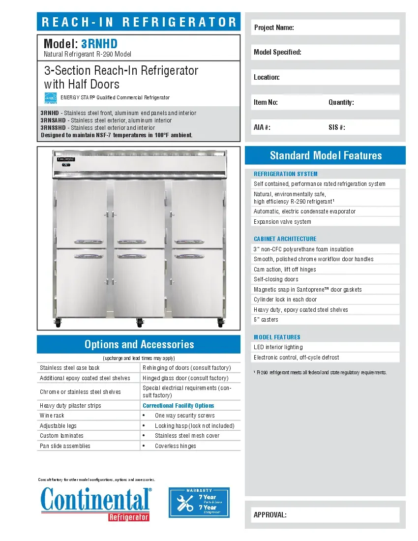 continental-refrigerator-3rnhdspecsheet.pdf
