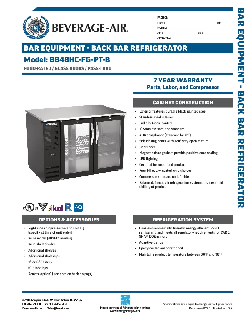 beverage-air-bb48hc-fg-pt-bspecsheet.pdf