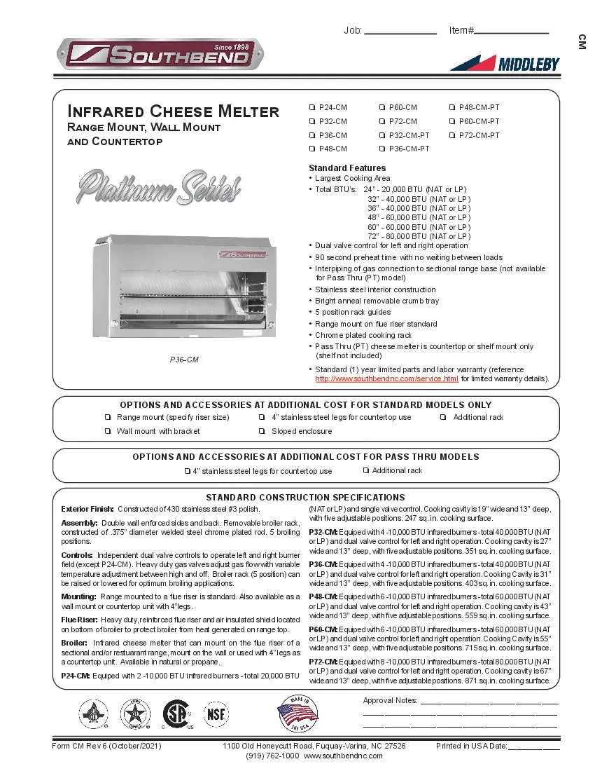 southbend-p24-cmspecsheet.pdf