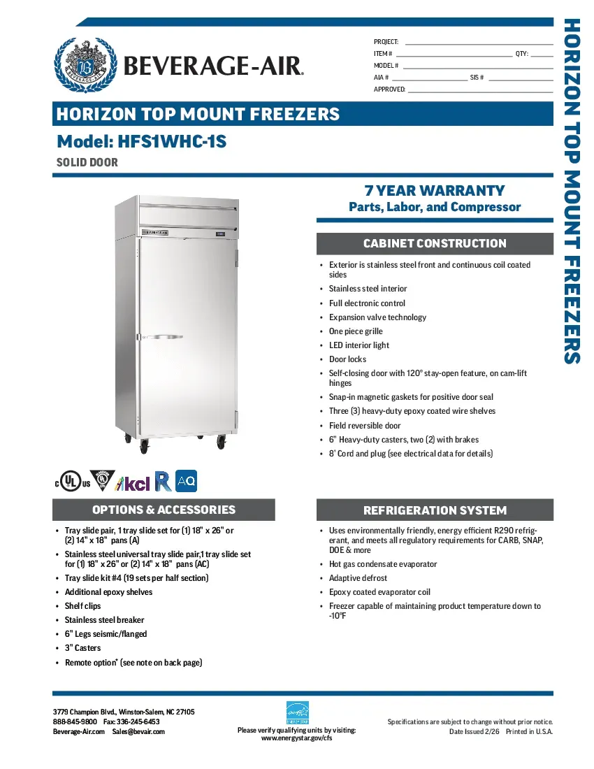beverage-air-hfs1whc-1sspecsheet.pdf