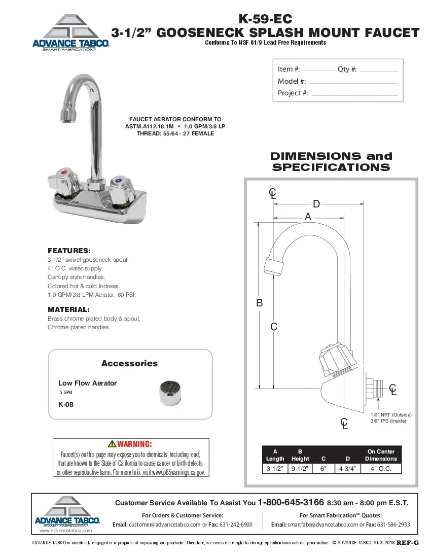 advance-tabco-k-59-ec-xspecsheet.pdf