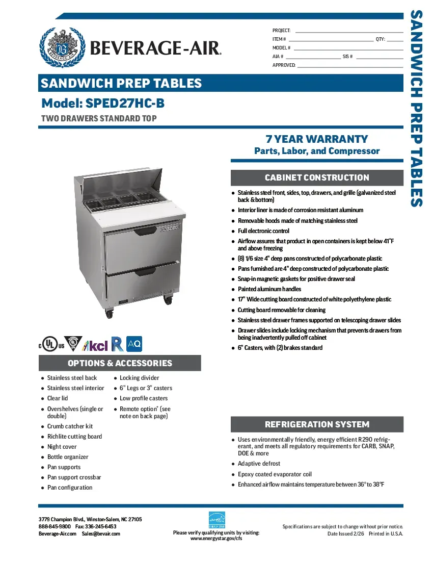 beverage-air-sped27hc-bspecsheet.pdf