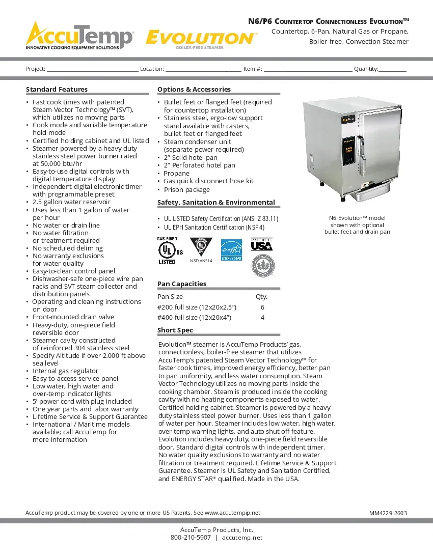 accutemp-n61201d060specsheet.pdf