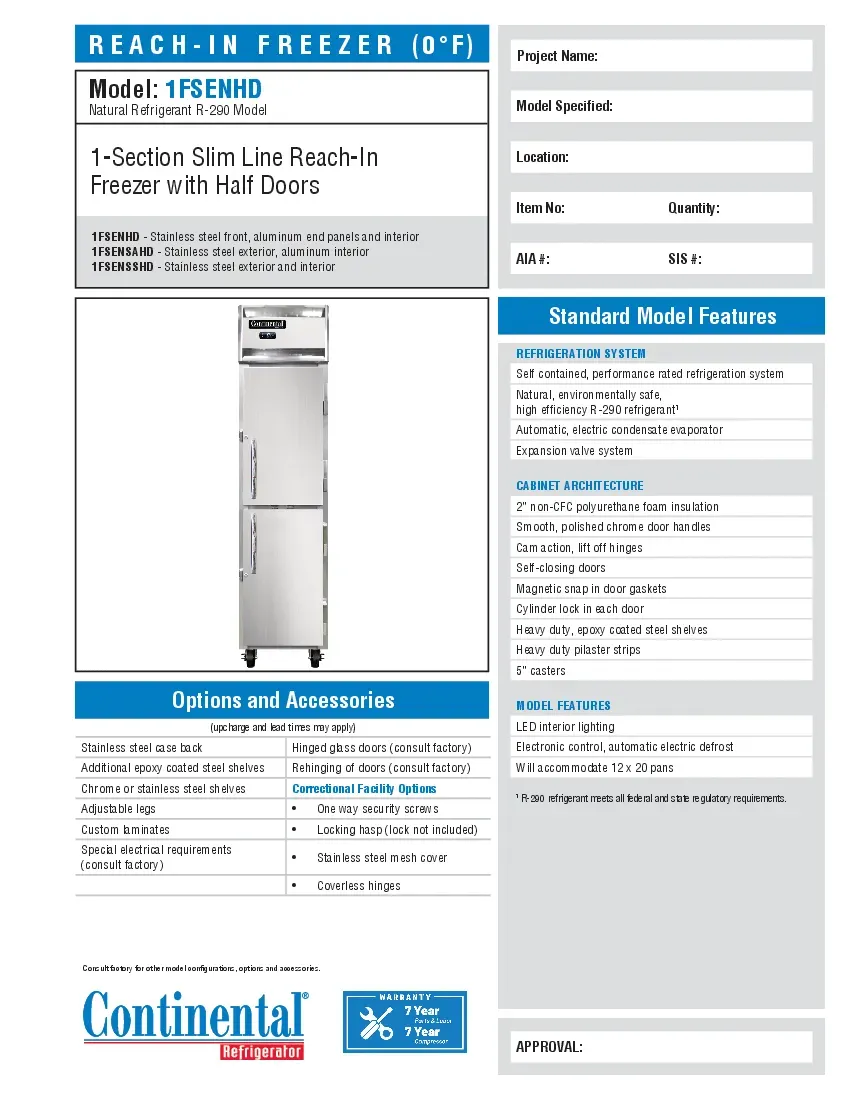 continental-refrigerator-1fsensshdspecsheet.pdf