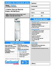 continental-refrigerator-1fsensshdspecsheet.pdf