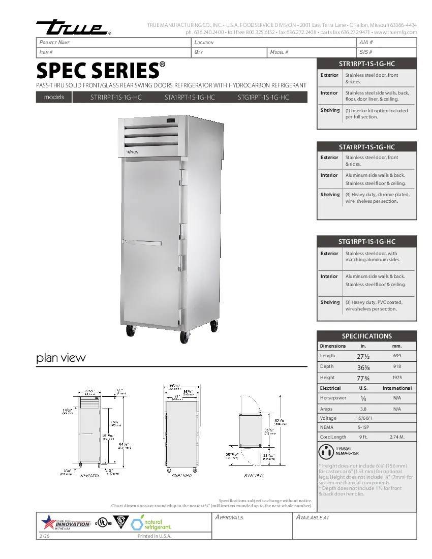 true-str1rpt-1s-1g-hcspecsheet.pdf