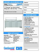 continental-refrigerator-d72n12specsheet.pdf