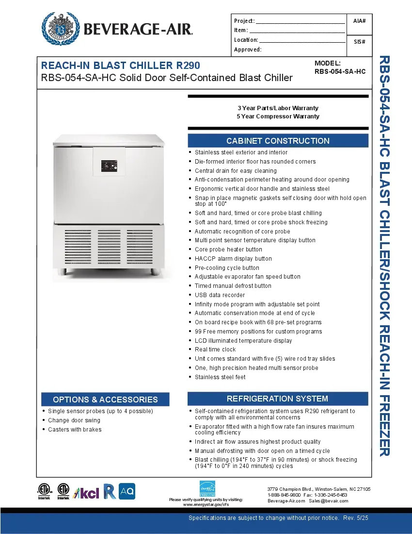 beverage-air-rbs-054-sa-hcspecsheet.pdf