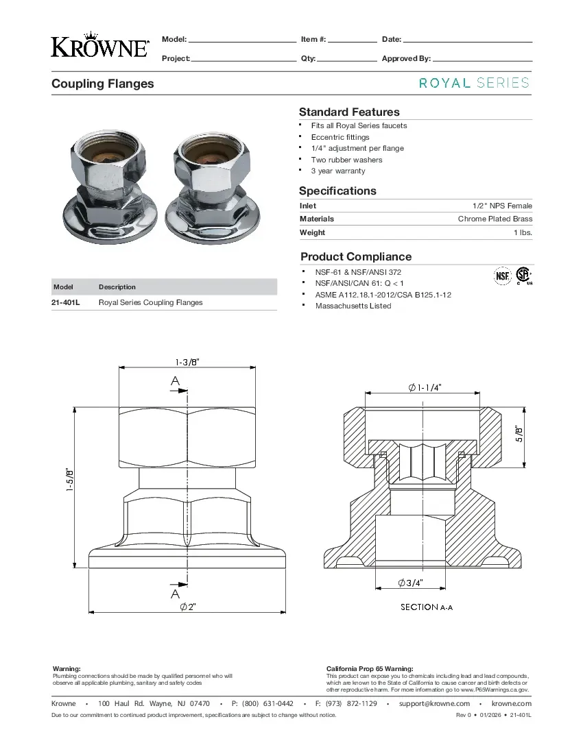krowne-metal-21-401lspecsheet.pdf
