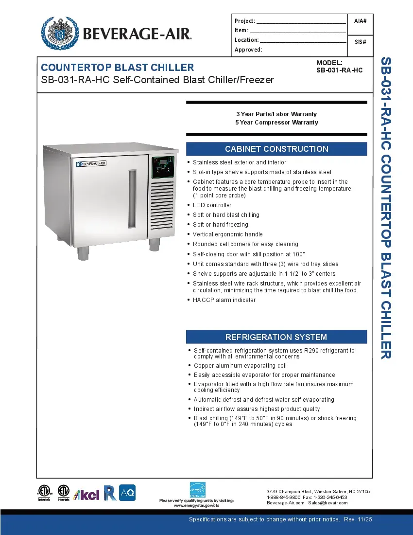 beverage-air-sb-031-ra-hcspecsheet.pdf
