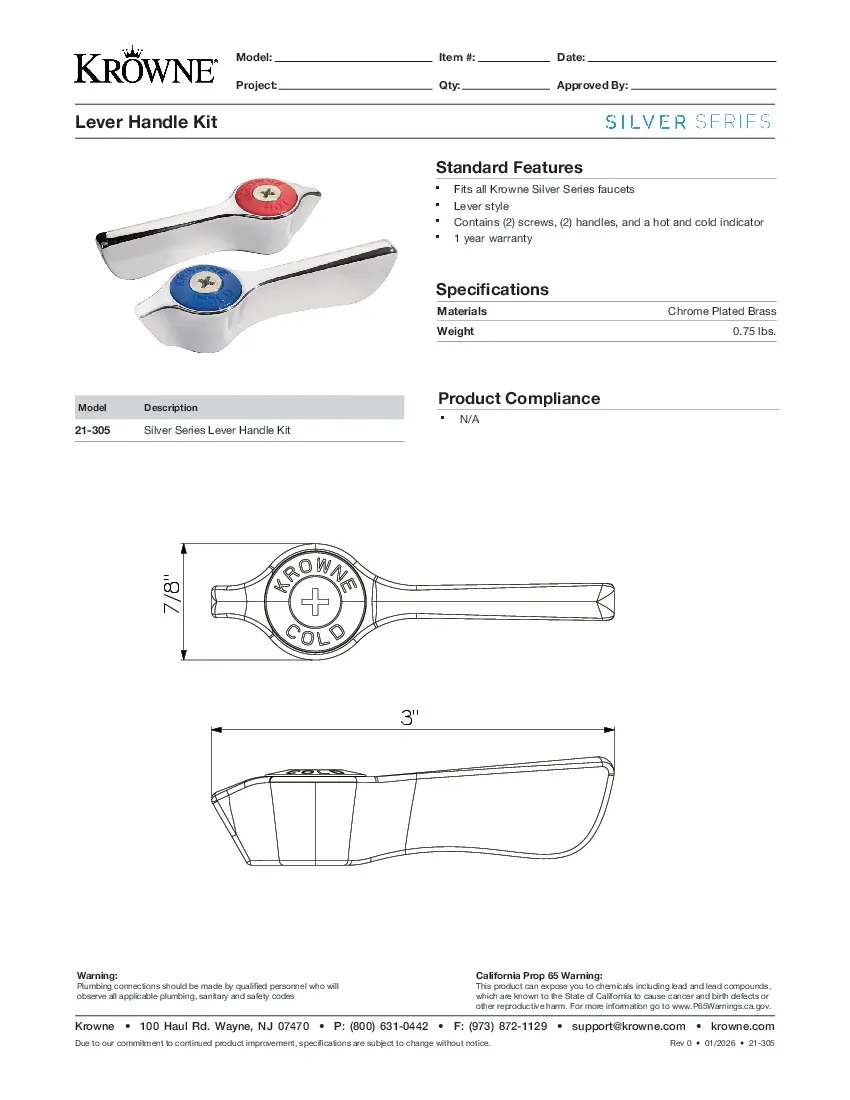 krowne-metal-21-305specsheet.pdf