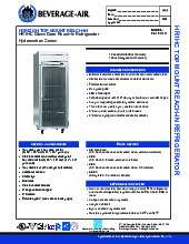 beverage-air-hr1hc-1gspecsheet.pdf