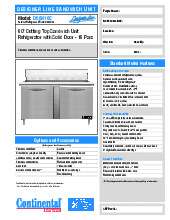 continental-refrigerator-d60n16cspecsheet.pdf