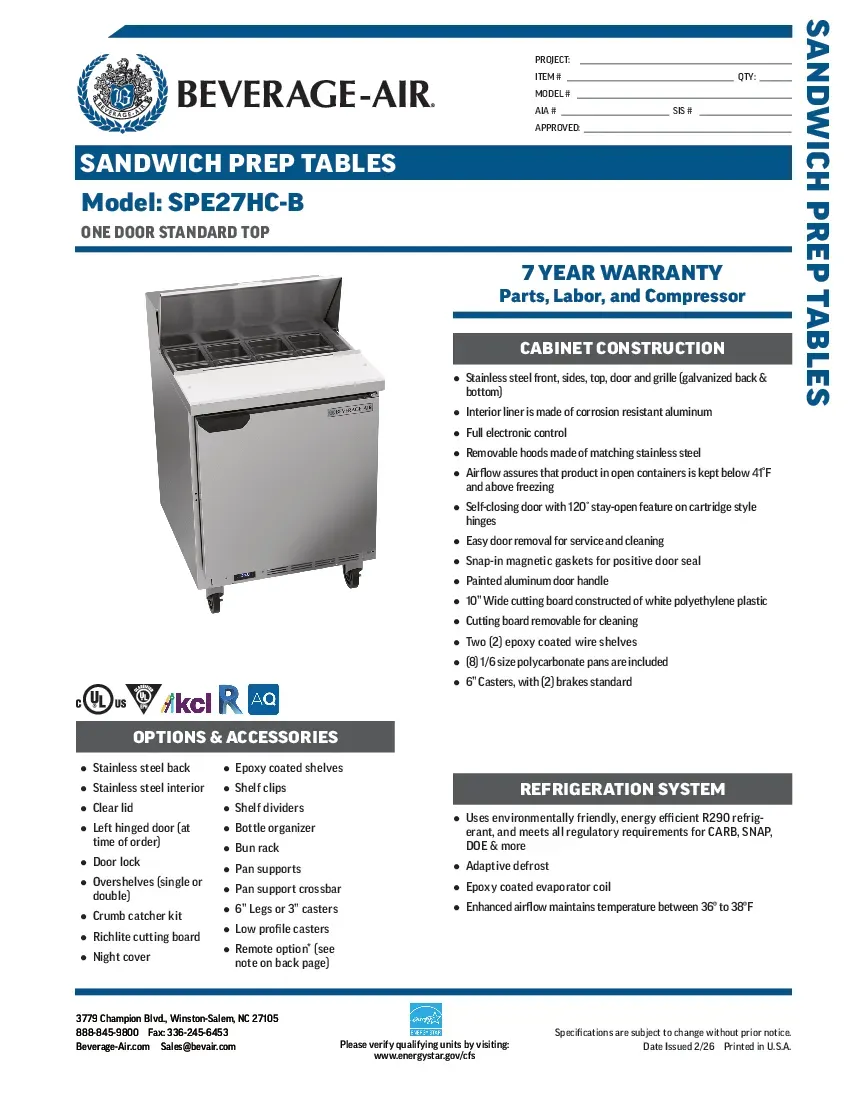 beverage-air-spe27hc-bspecsheet.pdf