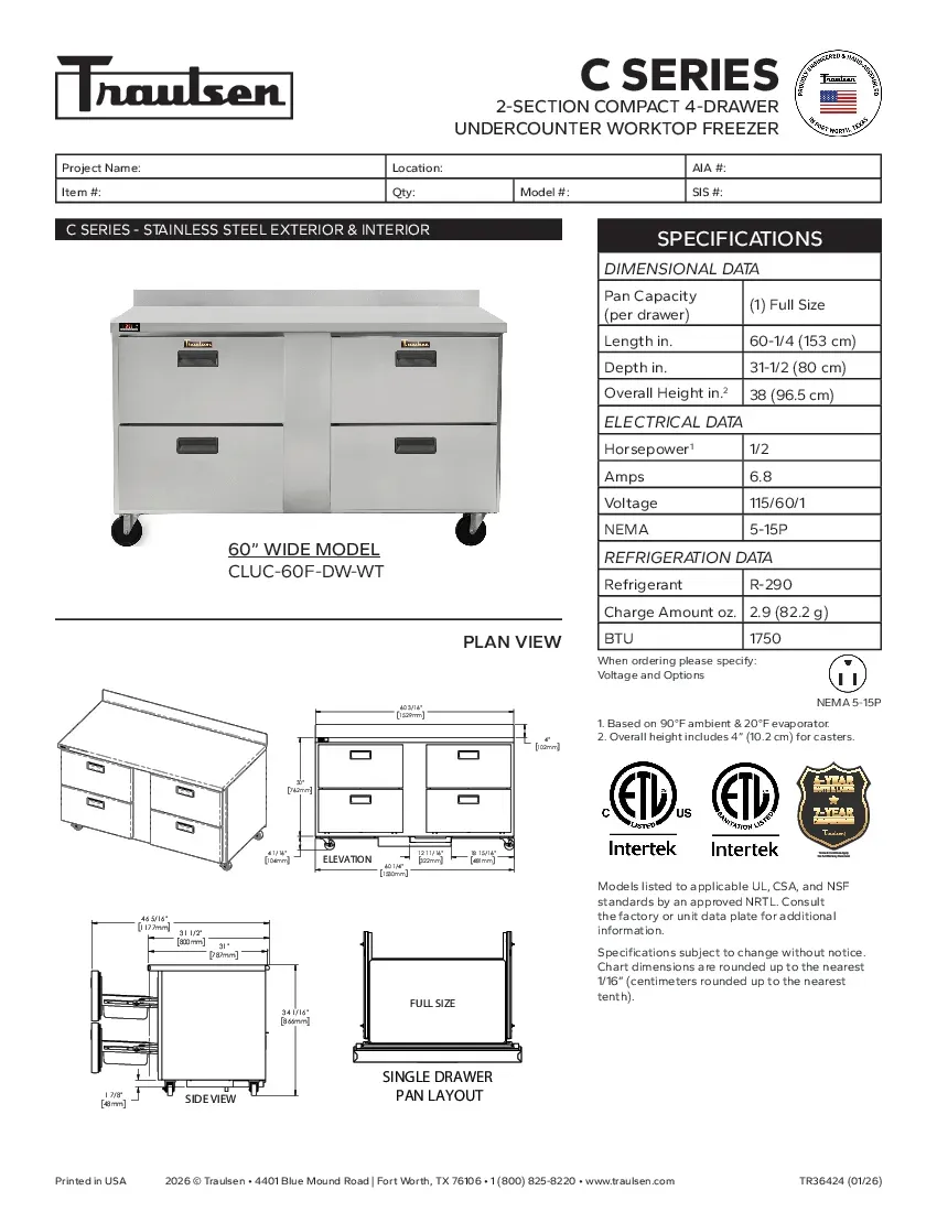 traulsen-cluc-60f-dw-wtspecsheet.pdf
