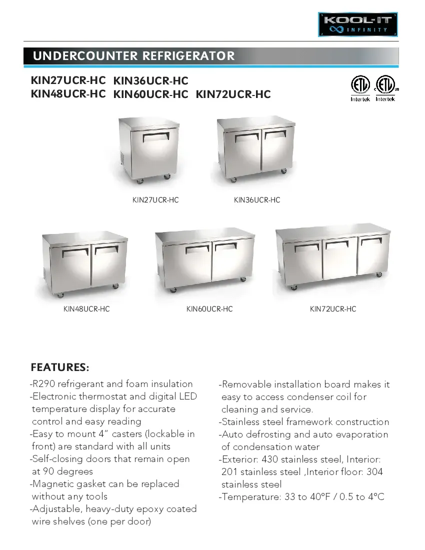 kool-it-kin27ucr-hcspecsheet.pdf