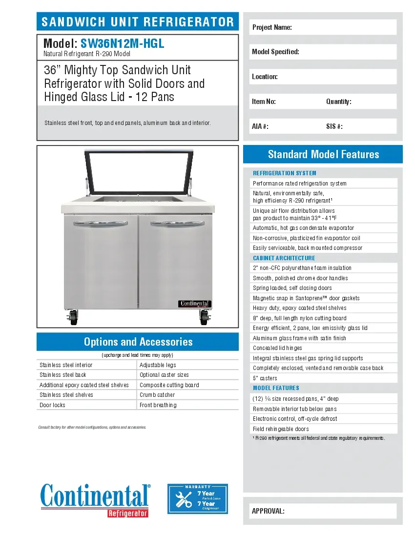 continental-refrigerator-sw36n12m-hglspecsheet.pdf