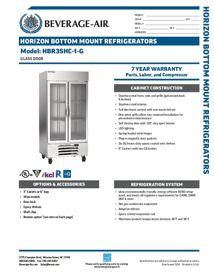 beverage-air-hbr35hc-1-gspecsheet.pdf