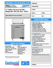 continental-refrigerator-d27n8cspecsheet.pdf