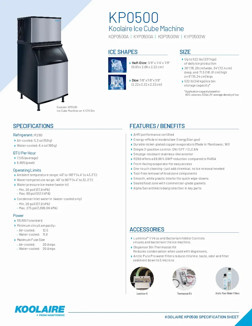 koolaire-kdp0500aspecsheet.pdf