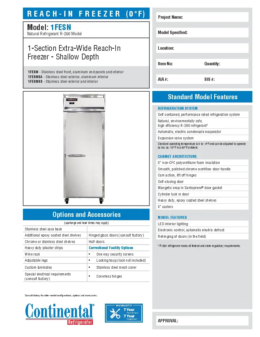 continental-refrigerator-1fesnspecsheet.pdf