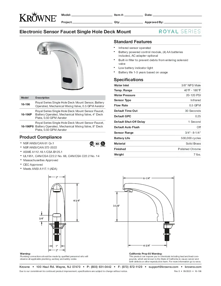 krowne-metal-16-196pspecsheet.pdf