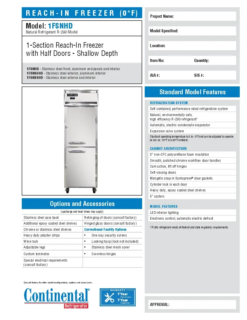 continental-refrigerator-1fsnhdspecsheet.pdf