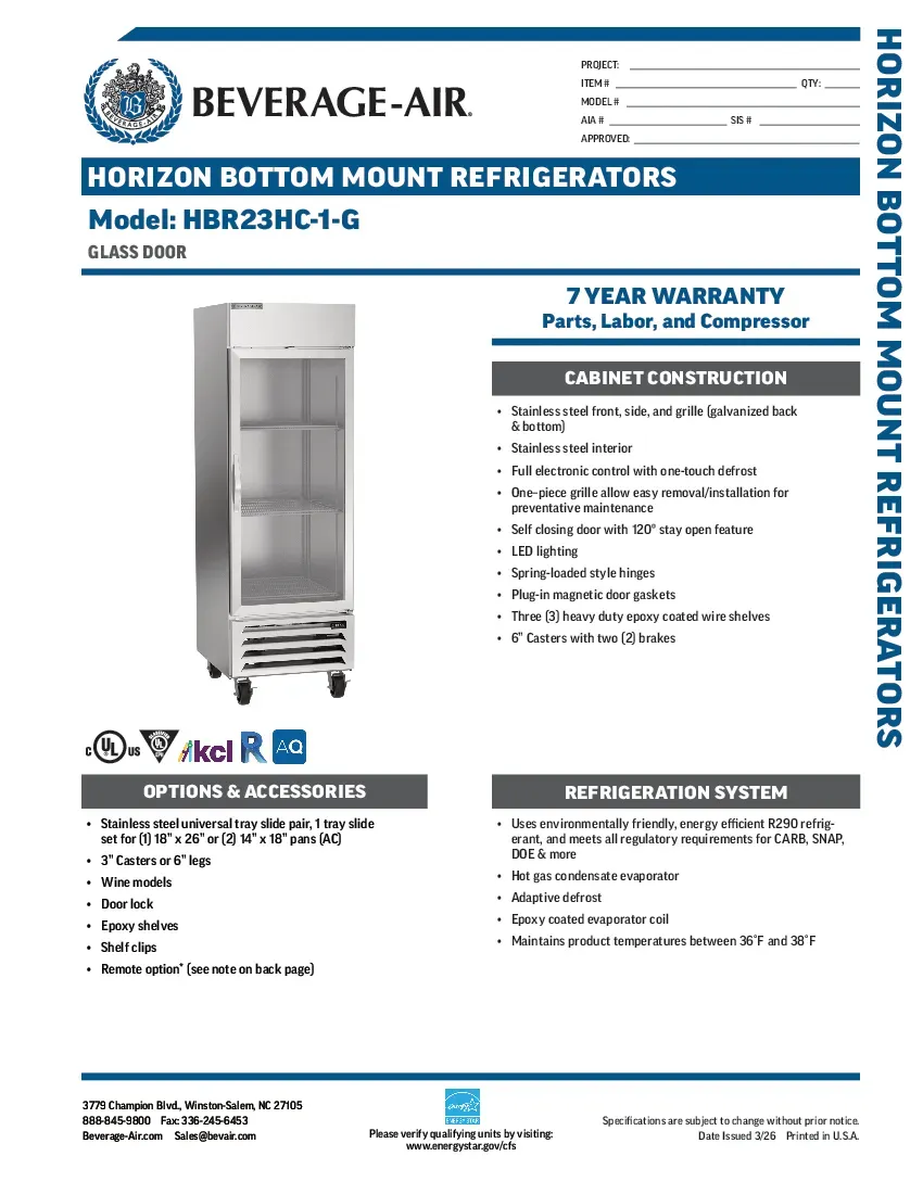 beverage-air-hbr23hc-1-gspecsheet.pdf