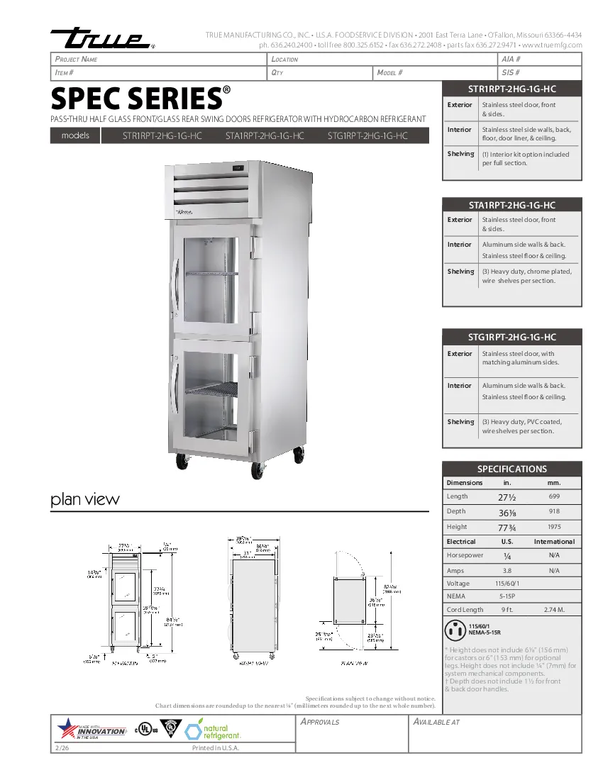 true-str1rpt-2hg-1g-hcspecsheet.pdf