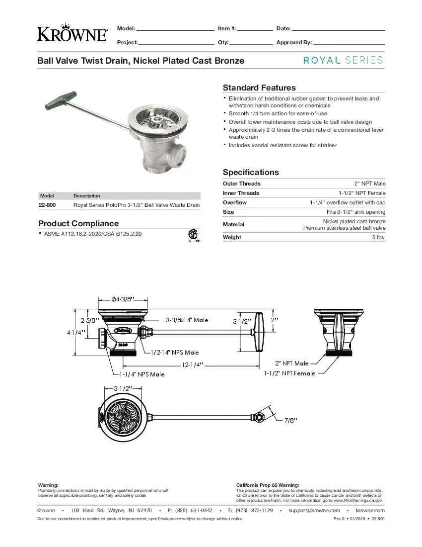 krowne-metal-22-800specsheet.pdf