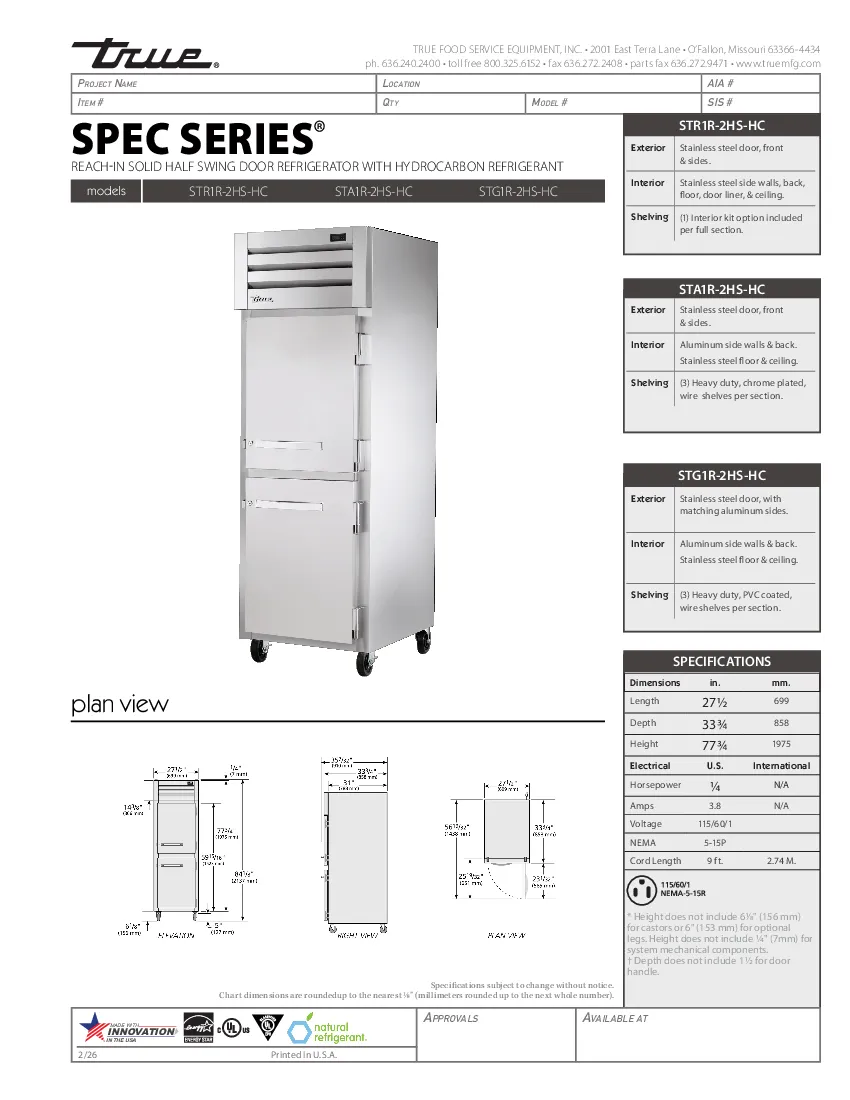 true-stg1r-2hs-hcspecsheet.pdf