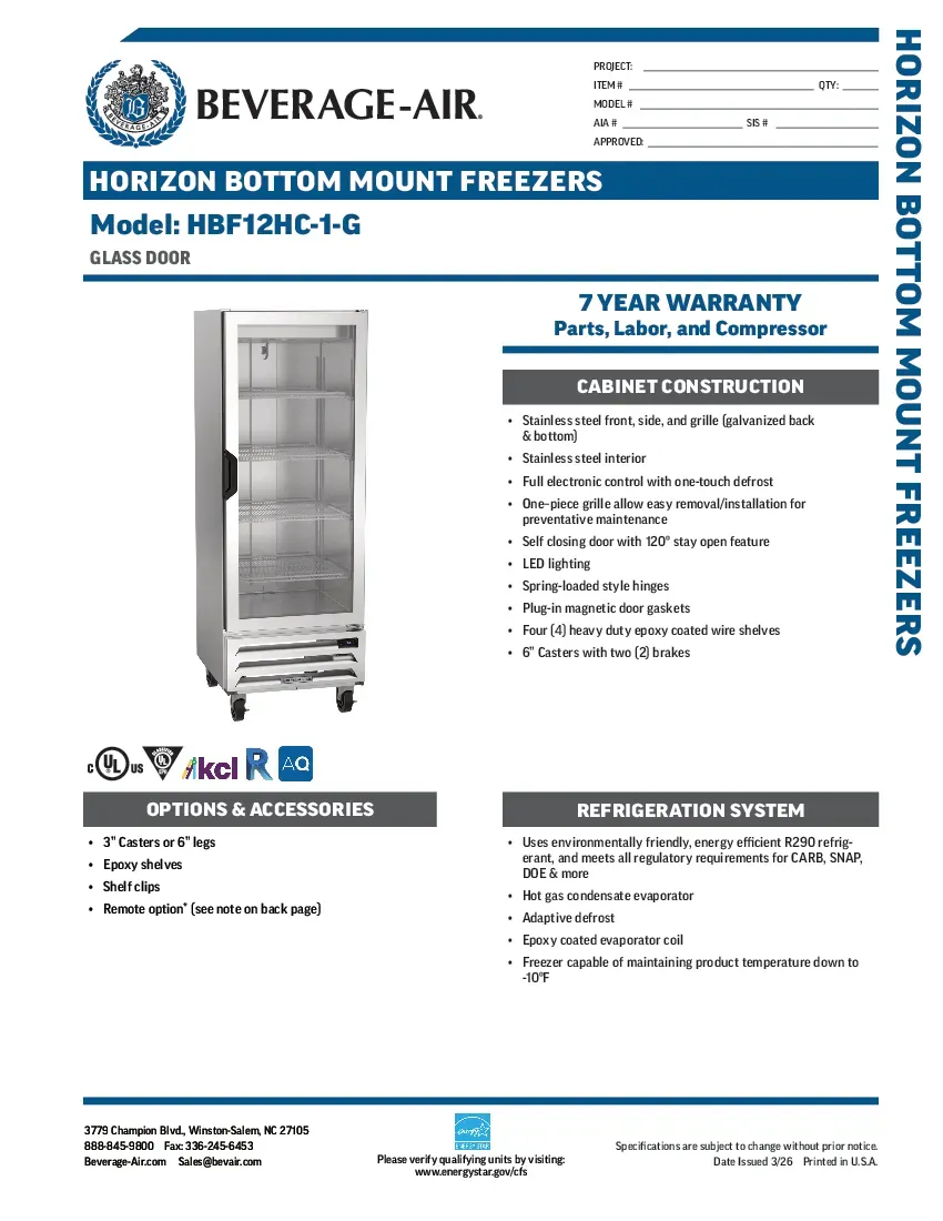 beverage-air-hbf12hc-1-gspecsheet.pdf