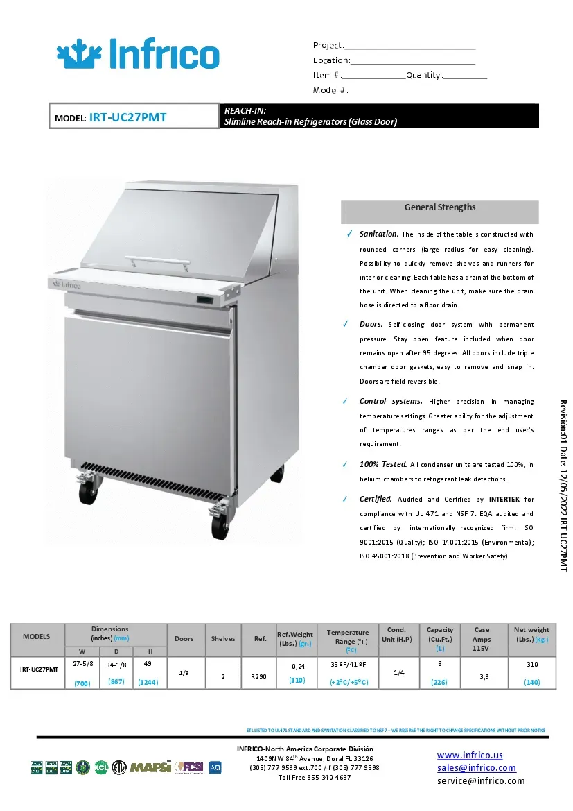 infrico-usa-irt-uc27pmtspecsheet.pdf