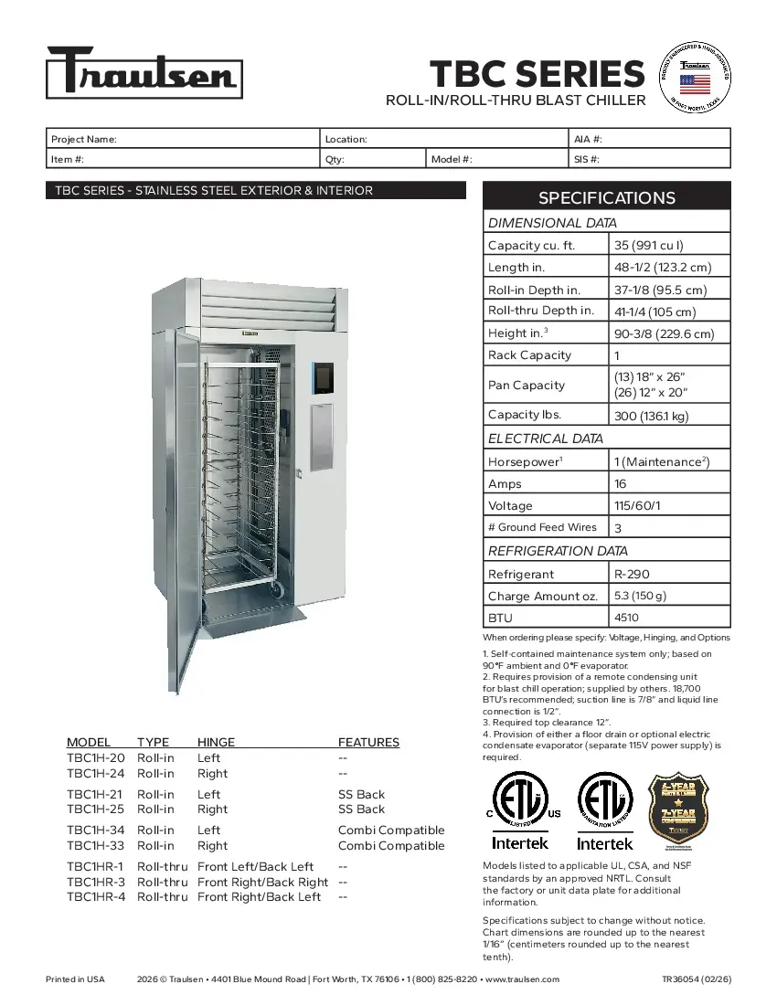 traulsen-tbc1h-cor01specsheet.pdf