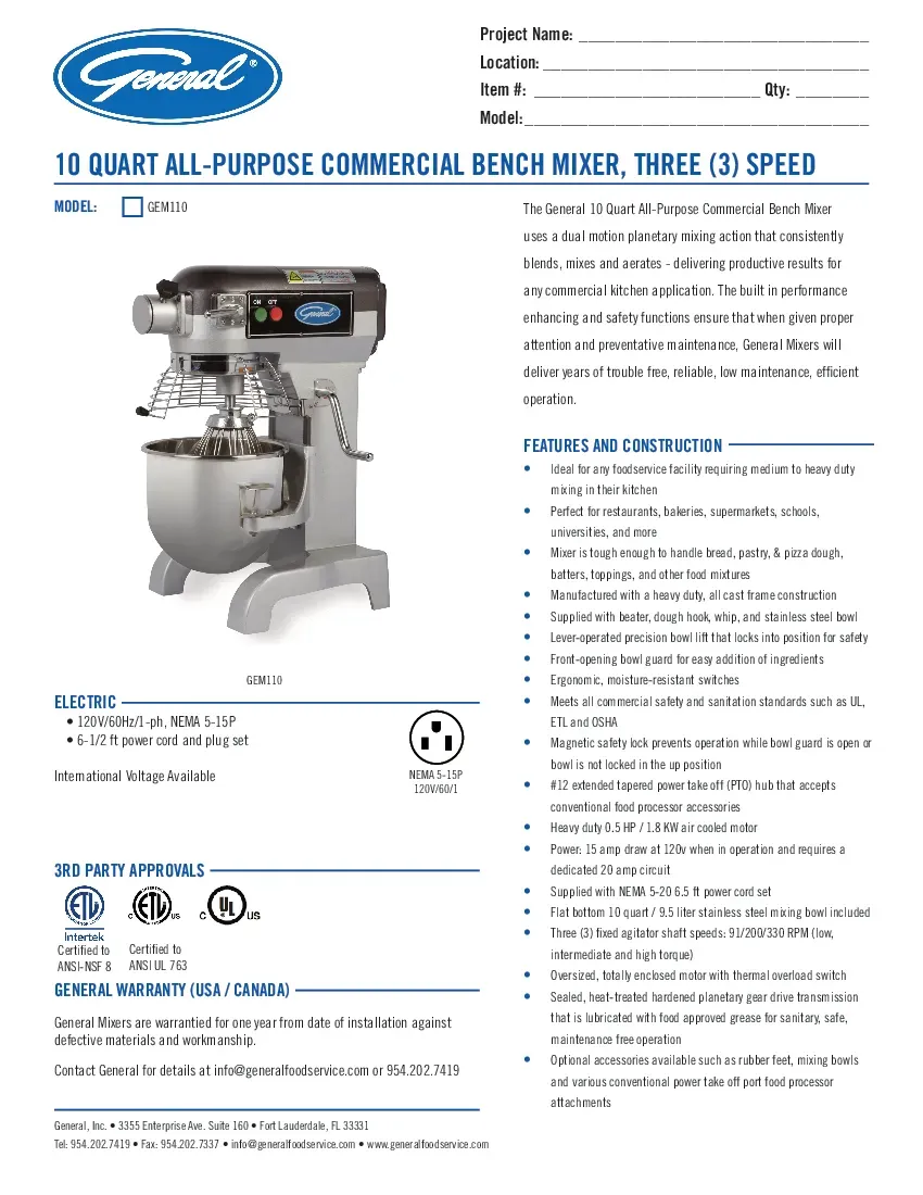 general-gem110specsheet.pdf