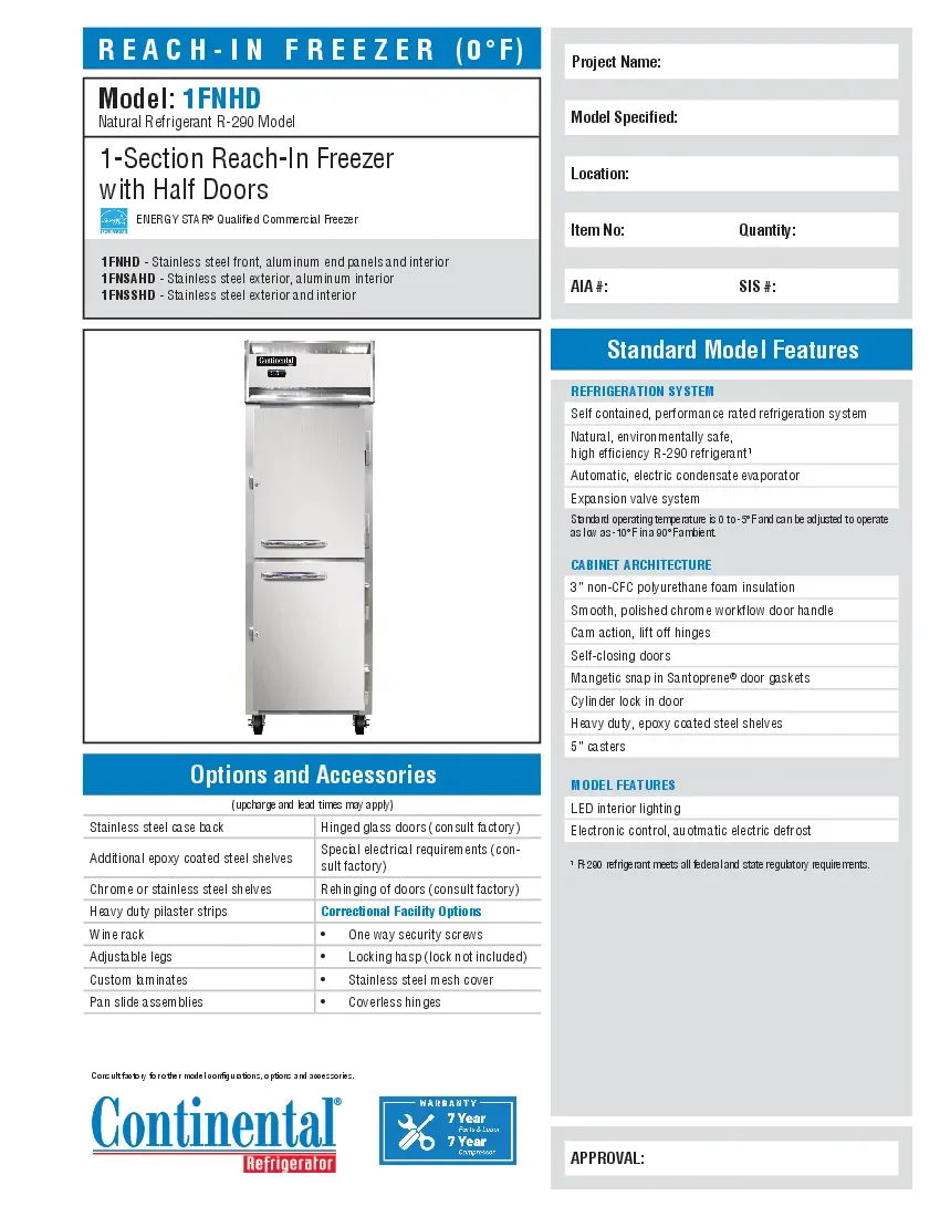 continental-refrigerator-1fnhdspecsheet.pdf