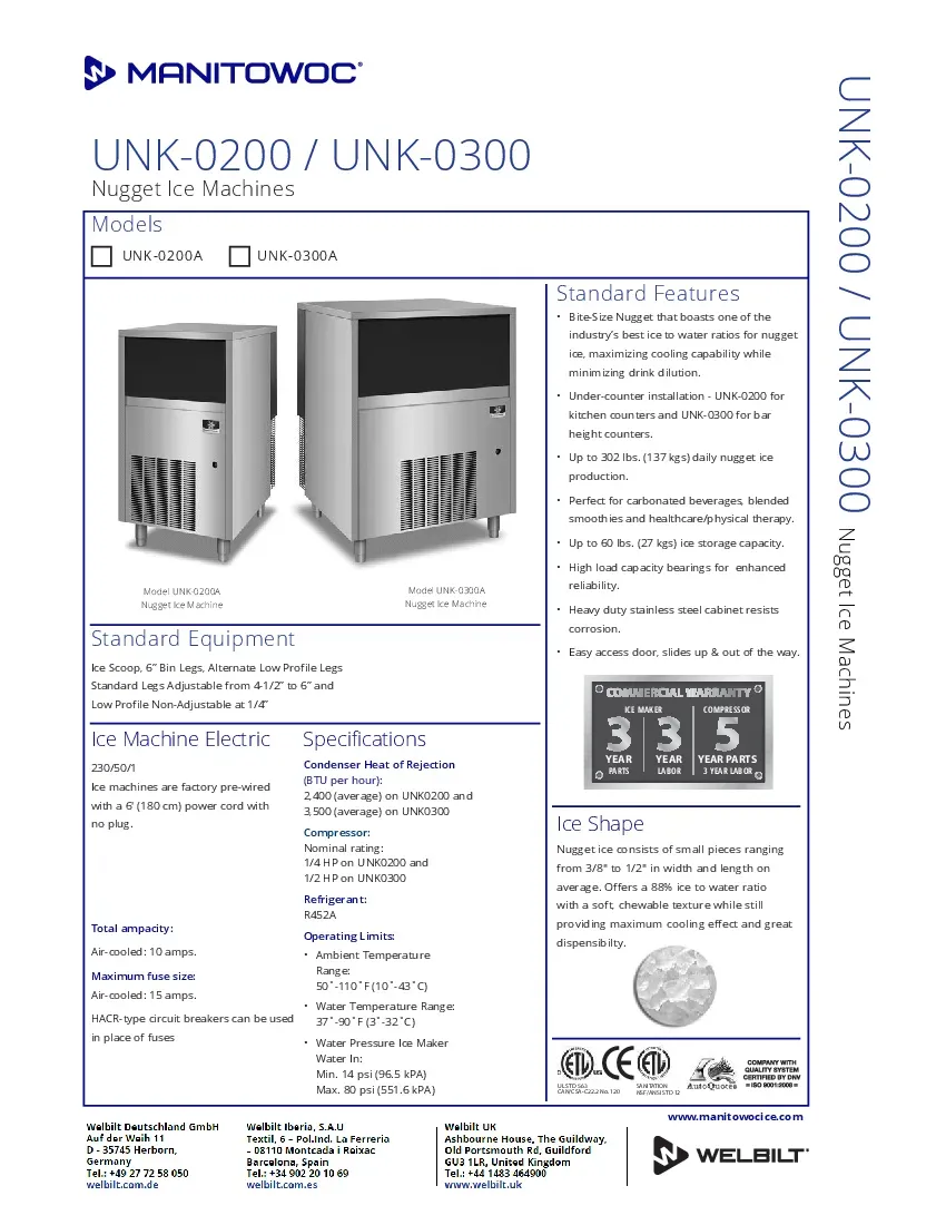 manitowoc-unk0300azspecsheet.pdf