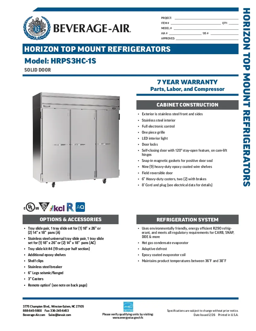 beverage-air-hrps3hc-1sspecsheet.pdf