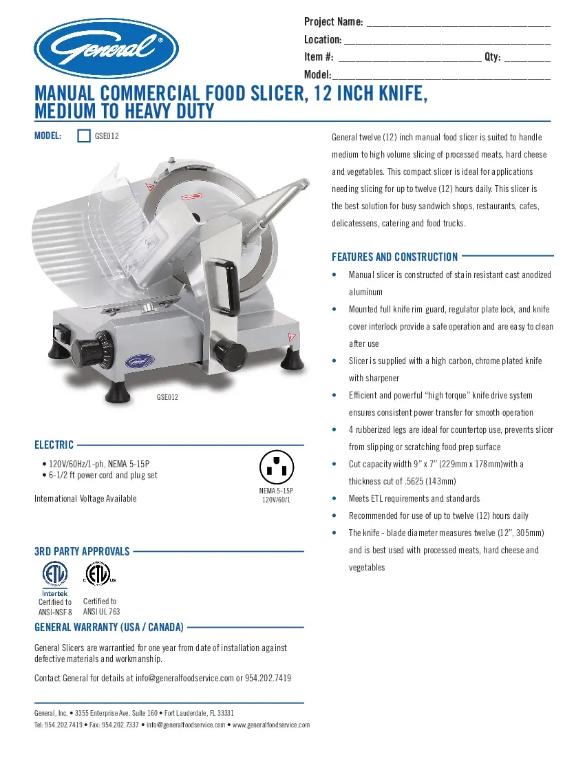 general-gse012specsheet.pdf